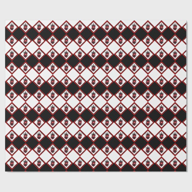 Gothic Lanterns wrapping paper (Flat)