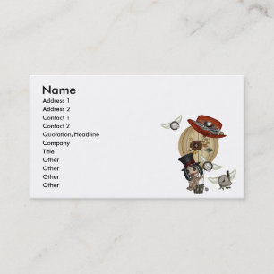 gothic laveau hot air balloon steampunk art business card