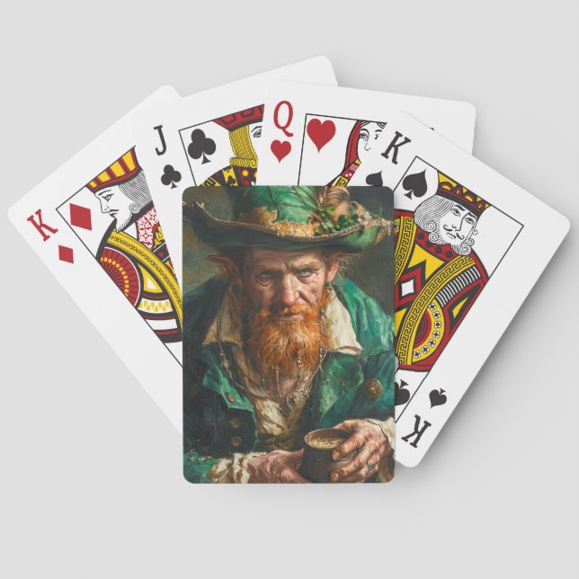 Gothic Leprechaun Poker Cards (Back)