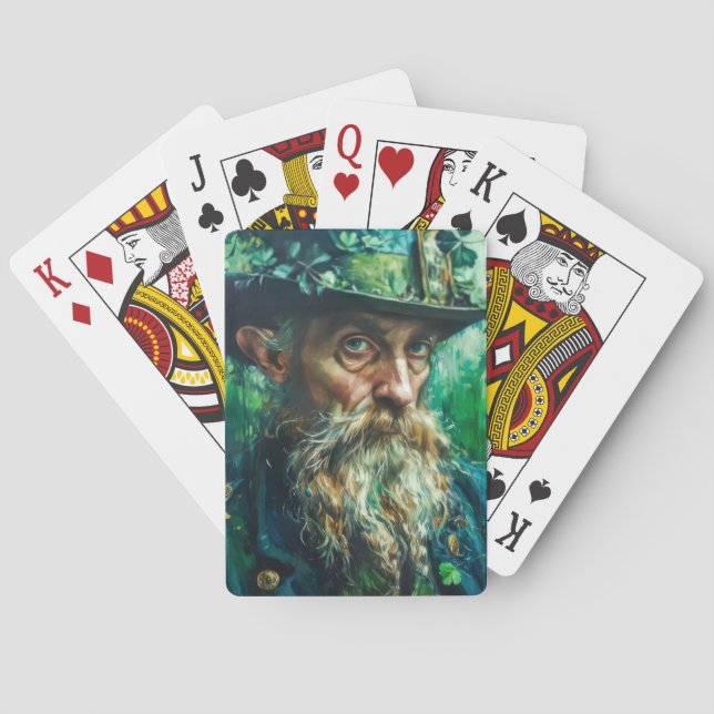 Gothic Leprechaun Poker Cards (Back)