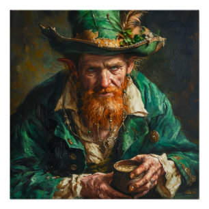 Gothic Leprechaun Poster