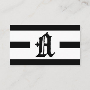 Gothic Letter "A" Classic English Initial Business Card