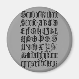 Gothic Letters Magnet