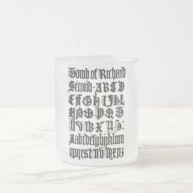 Gothic Letters Mug (Center)