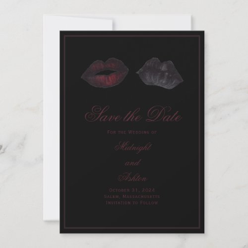 Gothic Lips Save the Date