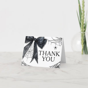 Gothic Little Boo Baby Shower Letterpress Thank You Card