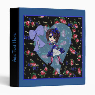 Gothic Lolita Blue dress Gothloli personalized Binder