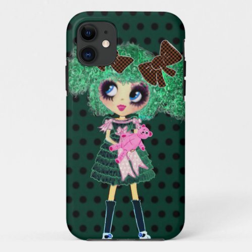 Gothic Lolita girl emerald girly gifts iPhone 11 Case