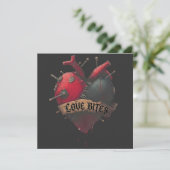 Gothic "Love Bites" Anatomical Heart Illustration (Standing Front)