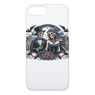 Gothic Love Till Death Do Us Part Romantic Style iPhone 8/7 Case