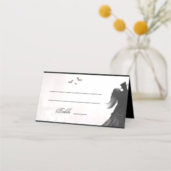 Gothic Lover's Wedding Place Card by juliea2010 at Zazzle