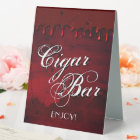 Gothic Luxe | Black and Blood Red Cigar Bar