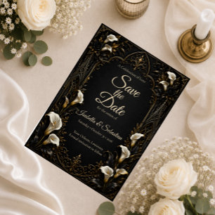 Gothic Luxury Wedding Save The Date