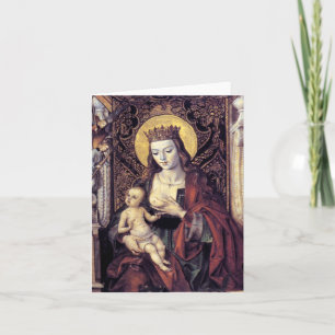 Gothic Madonna and Child card