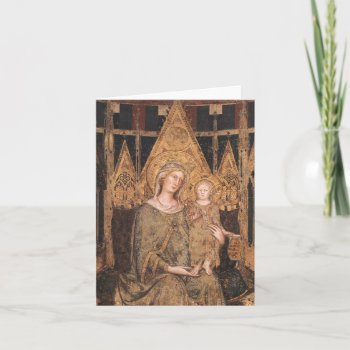 Gothic Madonna And Child Holiday Card by Xuxario at Zazzle