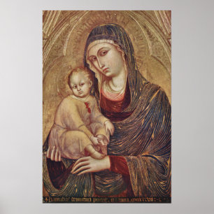 Gothic Madonna and Child poster