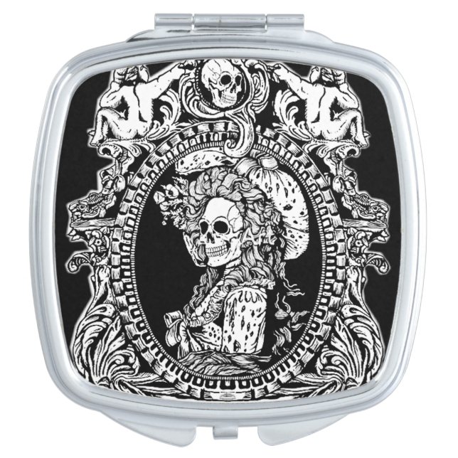 Gothic Maiden Compact Mirror (Front)