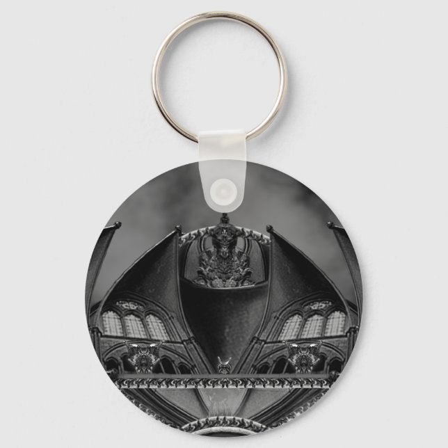 Gothic Mansion Keychain (Front)
