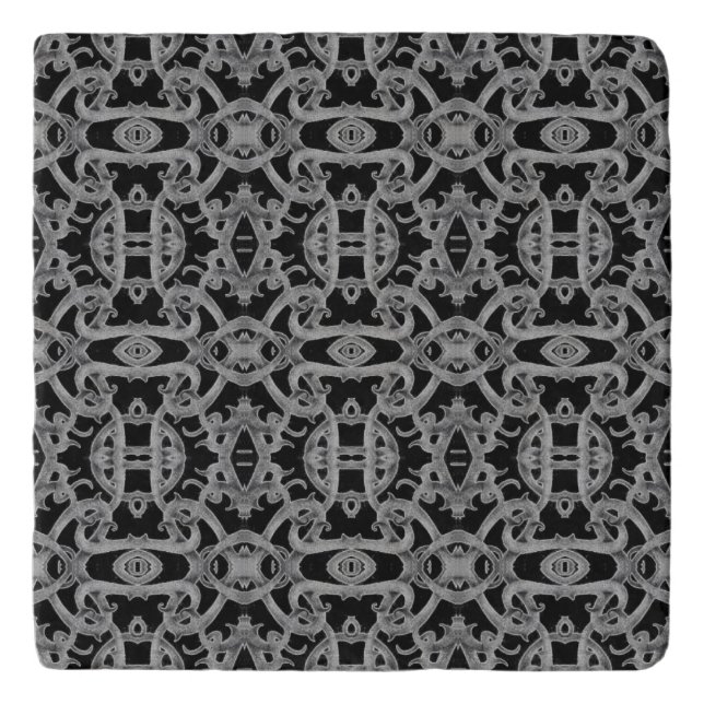 GOTHIC Marble Stone Trivet (Front)