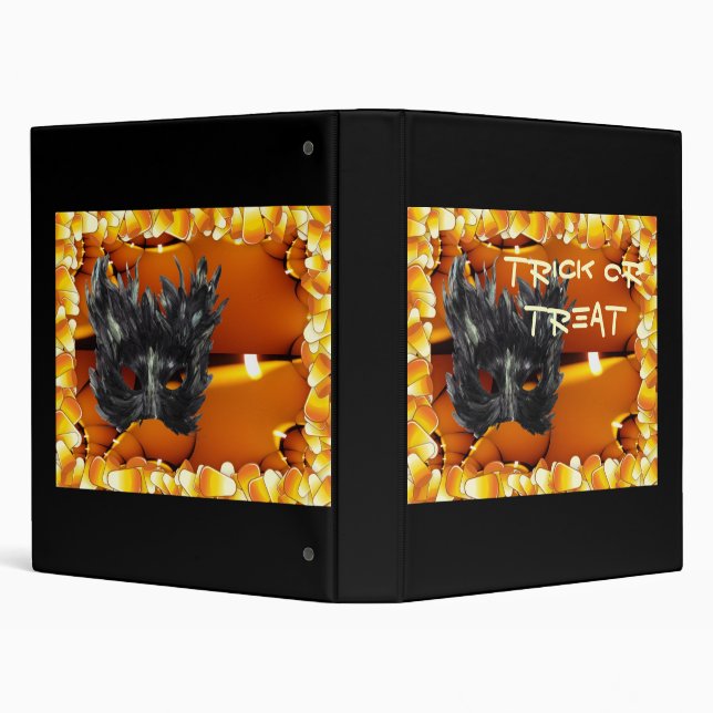 Gothic Mask Trick or Treat Binder (Background)