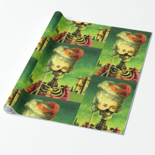 Gothic Masked Skeleton Wrapping Paper