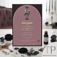 Gothic Mauve Carousel Horse Bridal Shower
