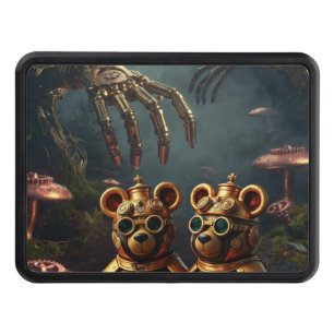 Gothic Mechanical Dark Forest Steampunk Gummy Bear Hitch Cover