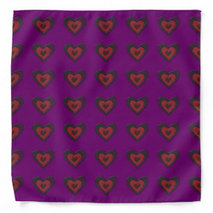 Gothic Melting Love Heart Bandana