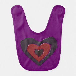 Gothic Melting Love Heart Bib