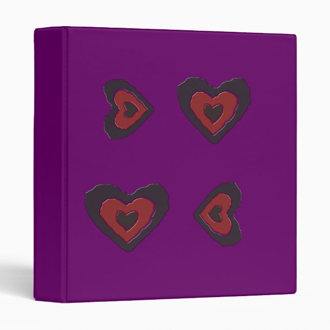 Gothic Melting Love Heart Binder (Front/Spine)