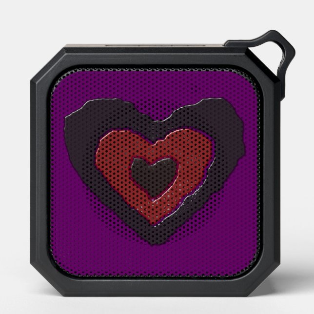 Gothic Melting Love Heart Bluetooth Speaker (Front)