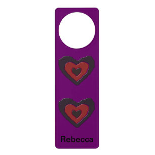 Gothic Melting Love Heart Custom Door Hanger