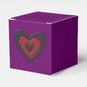 Gothic Melting Love Heart Custom Favor Box