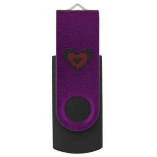 Gothic Melting Love Heart Custom USB Drive