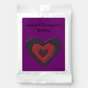 Gothic Melting Love Heart Custom Wedding Margarita Drink Mix