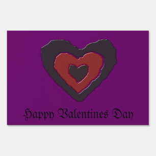 Gothic Melting Love Heart Custom Yard Sign