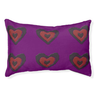 Gothic Melting Love Heart Dog Bed