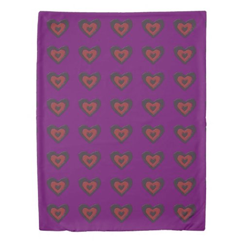 Gothic Melting Love Heart Duvet Cover