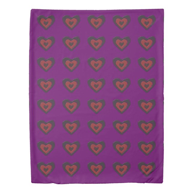 Gothic Melting Love Heart Duvet Cover (Front)