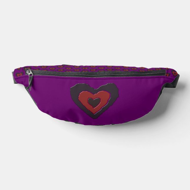 Gothic Melting Love Heart Fanny Pack (Lay Down)