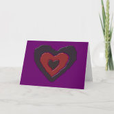 VALENTINE CARD 5X7 Gothic Greeting Card Dark Heart 