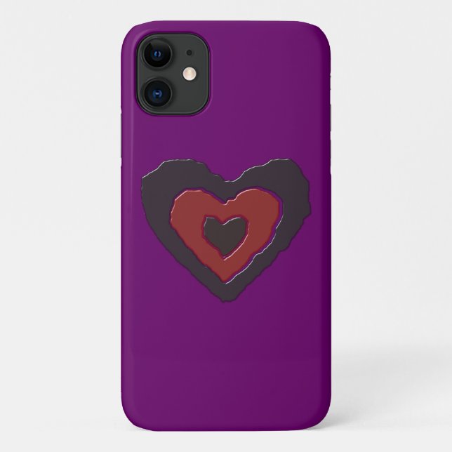 Gothic Melting Love Heart iPhone Case (Back)