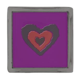 Gothic Melting Love Heart Lapel Pin