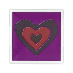 Gothic Melting Love Heart Perfume Tray