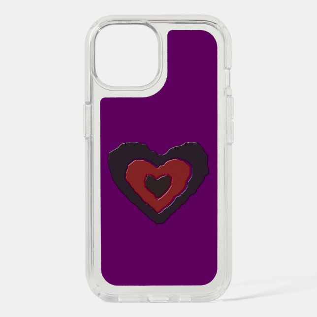 Gothic Melting Love Heart Phone Case (Front)