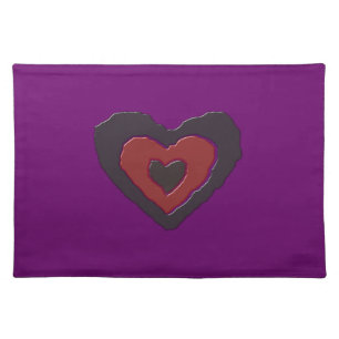 Gothic Melting Love Heart Placemat