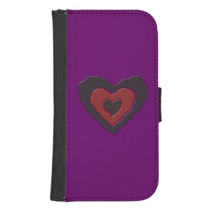 Gothic Melting Love Heart Samsung Wallet Case