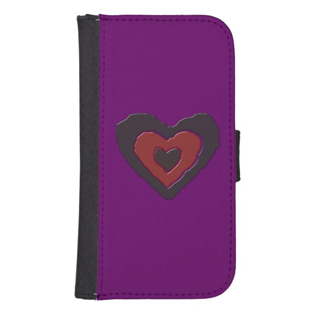 Gothic Melting Love Heart Samsung Wallet Case (Front)