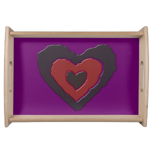 Gothic Melting Love Heart Serving Tray