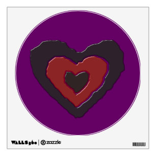 Gothic Melting Love Heart Wall Decal